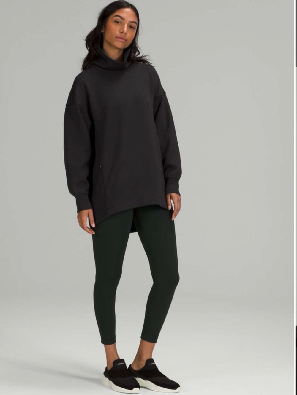 LULULEMON Modal-Blend Turtleneck Tunic in Black | W3FLGS
